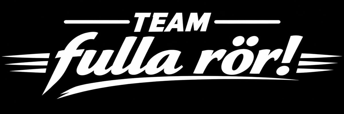"team fulla rör" dekal (vit)