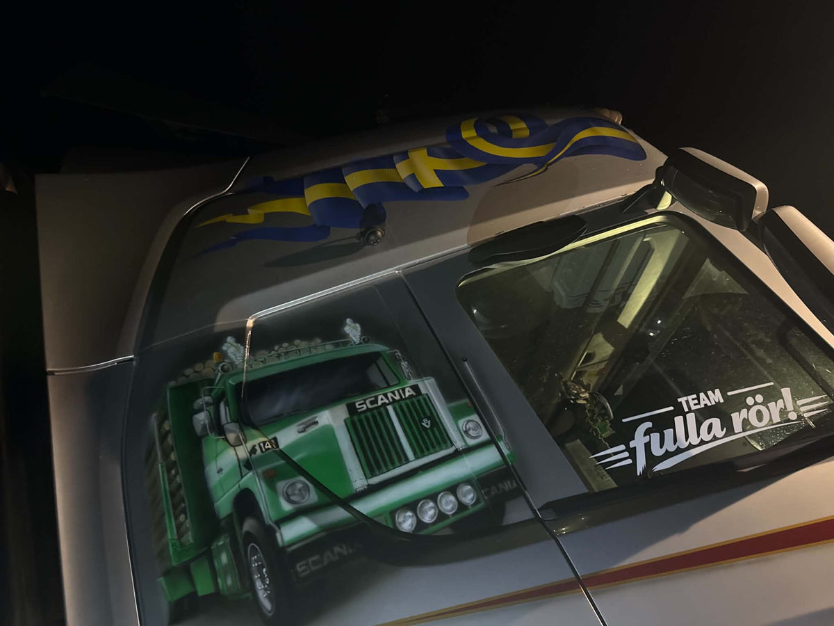 "team fulla rör" dekal (vit)